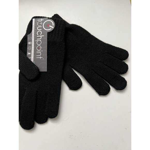 Touchpoint Smart Gloves For Touch Sensitive Devices One Size Black - Picture 1 of 2